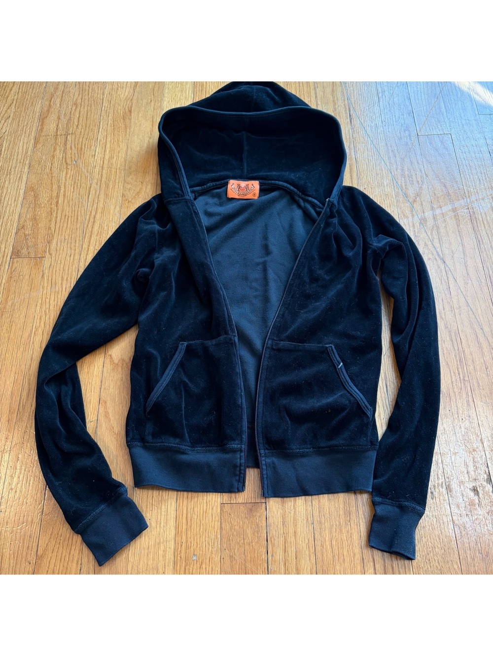 Vintage Y2K black juicy couture zip up jacket